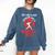 Act Like a Lady Scream Like a Baseball Mom Baseball Comfort Colors Sweatshirt Blue Jean