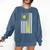 American Flag Baseball Mom Team Comfort Colors Sweatshirt Blue Jean