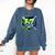 Awesome 67 Baseball Drip Effect Baseball 6-7 Meme Graphic Comfort Colors Sweatshirt Blue Jean