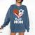 Ball Mom Heart Soccer Basketball Baseball Football Mom Comfort Colors Sweatshirt Blue Jean