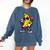 Banana Baseball Drip Comfort Colors Sweatshirt Blue Jean