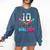 Baseball 10 Year Old Ice Cream Drip 10th Bday Double Digits Comfort Colors Sweatshirt Blue Jean