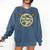 Baseball 100th Day Of School Camouflage Comfort Colors Sweatshirt Blue Jean