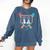 Baseball 11 Year Old Ice Cream Drip 11th Birthday Boy Player Comfort Colors Sweatshirt Blue Jean
