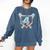 Baseball 4 Year Old Ice Cream Drip 4th Birthday Boy Number 4 Comfort Colors Sweatshirt Blue Jean