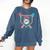 Baseball 6 Year Old Ice Cream Drip 6th Birthday Boys Player Comfort Colors Sweatshirt Blue Jean