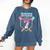 Baseball 7 Year Old Ice Cream Drip 7th Birthday Boys Player Comfort Colors Sweatshirt Blue Jean