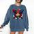 Baseball 8 Year Old Splash Drip 8th Birthday Boy Number 8 Comfort Colors Sweatshirt Blue Jean