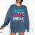 Baseball Or Bows Uncle Loves You Gender Reveal Comfort Colors Sweatshirt Blue Jean