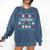 Baseball Catcher Ugly Christmas Sweater Pattern Sports Xmas Comfort Colors Sweatshirt Blue Jean