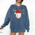 Baseball Christmas Reindeer Santa Hat Sports Player Xmas Comfort Colors Sweatshirt Blue Jean Baseball Christmas Reindeer Santa Hat Sports Player Xmas Comfort Colors Sweatshirt Blue Jean
