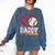 Baseball Daddy Baseball Heart Family Matching Comfort Colors Sweatshirt Blue Jean