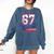Baseball Drip 67 Meme Six Seven 6-7 Gen Alpha Slang Comfort Colors Sweatshirt Blue Jean