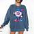 Baseball Drip 8th 8 Year Old Birthday Boys Pitcher Player Comfort Colors Sweatshirt Blue Jean