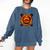 Baseball Drip Angry Lava Slime Ball Graphic Comfort Colors Sweatshirt Blue Jean
