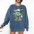Baseball Drip For Boys Ice Cream Drip Baseball Comfort Colors Sweatshirt Blue Jean