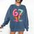 Baseball Drip Ice Cream 67 Comfort Colors Sweatshirt Blue Jean Baseball Drip Ice Cream 67 Comfort Colors Sweatshirt Blue Jean