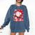 Baseball Drip Ice Cream Boys Kids Youth Valentines Comfort Colors Sweatshirt Blue Jean