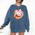 Baseball Drip Ice Cream Coquette Pink Bow Baseball Player Comfort Colors Sweatshirt Blue Jean