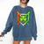Baseball Drip Ice Cream St Patricks Day Shamrock Comfort Colors Sweatshirt Blue Jean