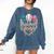 Baseball Drip Icecream Comfort Colors Sweatshirt Blue Jean Baseball Drip Icecream Comfort Colors Sweatshirt Blue Jean