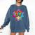 Baseball Drip Jersey Number 67 For Players & 67th Birthday Premium Tri-Blend Comfort Colors Sweatshirt Blue Jean