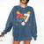 Baseball Drip Number 67 Player 67th Birthday Meme Comfort Colors Sweatshirt Blue Jean