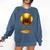 Baseball Dripping Drip Gold Sport Player Coach Baller Comfort Colors Sweatshirt Blue Jean