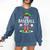The Baseball Elf Christmas Sport Lovers Xmas Elf Comfort Colors Sweatshirt Blue Jean