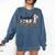 Baseball Gma Women BallPark Gma Baseball Mom Mother's Day Comfort Colors Sweatshirt Blue Jean