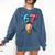 Baseball Ice Cream Drip 67 Six Seven Gen Alpha Slang Meme Comfort Colors Sweatshirt Blue Jean