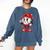 Baseball Ice Cream Valentine Dripping Game Day Men Boys Kids Comfort Colors Sweatshirt Blue Jean