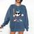 Baseball Lifestyle Apparel Youth Baseball Ice Cream Drip Comfort Colors Sweatshirt Blue Jean