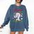 Baseball Mama Christmas Santa Hat Xmas Softball Mom Comfort Colors Sweatshirt Blue Jean