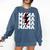 Baseball Mama Baseball Mom Comfort Colors Sweatshirt Blue Jean