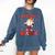 Baseball Mama Sports Mom Baseball Valentine Drip Girls Women Comfort Colors Sweatshirt Blue Jean