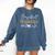 Baseball Mawmaw Leopard Baseball Heart Comfort Colors Sweatshirt Blue Jean