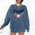 Baseball Mom – Proud Dugout Supporter Comfort Colors Sweatshirt Blue Jean