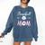 Baseball Mom Birthday Sport Baseball Sport Matching Family Comfort Colors Sweatshirt Blue Jean