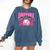 BASEBALL MOM BREAST CANCER RIBBON PINK SPORTS MOM Comfort Colors Sweatshirt Blue Jean