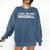 Baseball Mom I Can't We Have Baseball Comfort Colors Sweatshirt Blue Jean