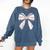 Baseball Mom Coquette Bow Baseball Mama Comfort Colors Sweatshirt Blue Jean Baseball Mom Coquette Bow Baseball Mama Comfort Colors Sweatshirt Blue Jean