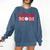 Baseball Mom Cute Mother Fans Baseball Graphic Comfort Colors Sweatshirt Blue Jean