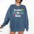 Baseball Mom Cute Retro Look Mothers Will Love Premium Comfort Colors Sweatshirt Blue Jean