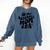 In My Baseball Mom Era Groovy Comfort Colors Sweatshirt Blue Jean