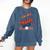 In My Baseball Mom Era Groovy Mom Baseball Mama Mother's Day Comfort Colors Sweatshirt Blue Jean