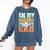 In My Baseball Mom Era Retro Groovy Style Sports Mama Comfort Colors Sweatshirt Blue Jean