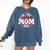 Baseball Mom Era For Women Player Mother Comfort Colors Sweatshirt Blue Jean