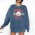 BASEBALL MOM Fun RETRO LOOK Comfort Colors Sweatshirt Blue Jean