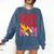 Baseball Mom Game Day Trendy Pink Leopard Mama Comfort Colors Sweatshirt Blue Jean